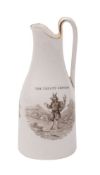 A Victorian china Trusty Servant jug, second half 19th century,