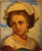 After Adriano Bonifazi (Italian School, 19th century) Portrait of a young woman, head and shoulders,
