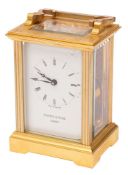 A modern Swiss carriage clock,