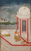A 18th century Indian Ragamala illustration,