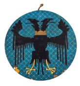 A late 19th century Continental pottery wall plaque,