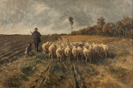 Follower of Anton Mauve (1838-1888) The End of The Day;