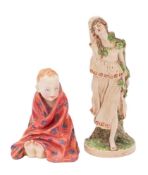 A Chelsea Cheyne figure and a Royal Doulton figure 'This Little Pig' HN1793,