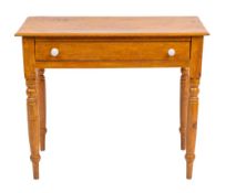 A Victorian pine side table,