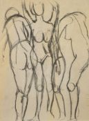 British School (20th century), follower of Dame Laura Knight Three women,