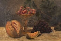 Continental School (19th century), in the style of Luis Meléndez Still life with strawberries,