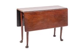 A George II mahogany drop leaf dining table, mid 18th century,