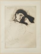 Sir Hubert von Herkomer RA (1849-1914) Portrait of a lady,