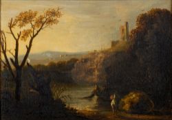 Follower of Claude Joseph Vernet (early 19th century) Fishermen netting a pool,