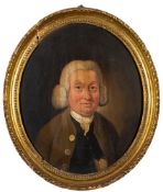 English Provincial School (later 18th century) Portrait of a gentleman half-length,