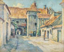 Edgar Rowley Smart (British, 1887-1934) The Court Yard,