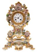 Brocot a Paris, a porcelain mantel clock,