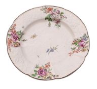 A Chelsea 'Gotzkowsky' pattern plate45722 after the Meissen original,