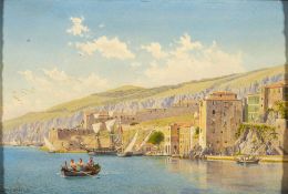 John Muncaster Carrick (1833-1896) Villa Franca, Nice,