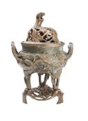 A Chinese bronze censer,