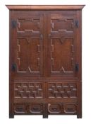 An oak armoire in 17th century style,