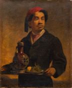 Circle of Edwin Long RA (British, 1829-1891) Portrait of a Moor half-length,