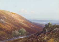 Frederick John Widgery (British, 1861-1942) Near Dunkery Beacon signed gouache 25.