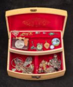 A collection of costume and silver jewellery, including, amongst others,a filigree bracelet,