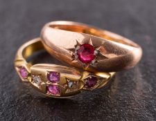 Two gemset rings,