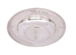 An Elizabeth II silver Armada type dish, maker Wakely & Wheeler, London,