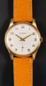 Garrard, a 1970's 9ct gold watch,