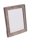 A George V silver framed mirror, maker A & J Zimmerman, Birmingham,