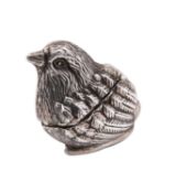 An Elizabeth II novelty silver vesta case, maker Repousse Ltd,