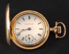 Regina, a Canadian gold-plated hunter pocket watch,