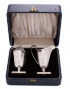 A George VI silver sugar caster, maker Viners Ltd, Sheffield,