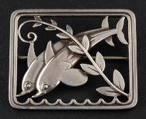 Arno Malinowski (1899-1976) for Georg Jensen, Denmark, an openwork,