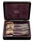A set of twelve Continental silver grapefruit spoons, stamped marks for 800 finesse,