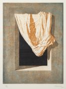 Seguin [Contemporary School] Draped linens; a tripytych, 1985 signed,