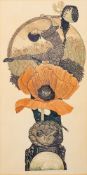 *Barbara Robertson [British, 1945-2018] A Spell for Poppies signed, inscribed,