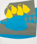 * Alexander McNeish [1932-2000] Four Pears, collage, 62 x 53cm.