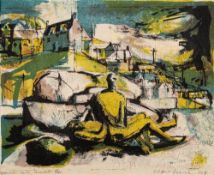 * Clifford Fishwick [1923-1997] Lugging Potatoes; Sennen Cove, Cornwall, two,