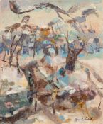 * Basil Nubel [1923-1981] Black Road, signed bottom right,