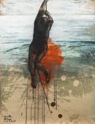 *Gaele Flao [French, Contemporary School] Moteur 23, 24 and 25, triptych,