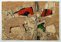 *Roy Walker [British, 1936-2001] Playing with Animals, 1993 bearing artist's label to reverse,