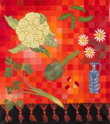 *Angela von Neumann [German-American, 1928-2010] Still Life of a cauliflower, artichoke,