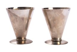 A pair of Elizabeth II silver candlesticks, maker MJP, London,