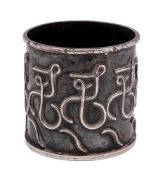 Circa 1950 Polish Handmade Modernist Silver.