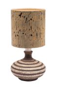 *Waistel Cooper [1921-2003] a stoneware lamp,