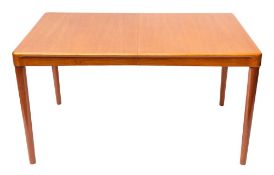 Henry Walter Klein for Bramin, a Danish teak extending dining table,