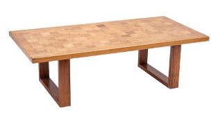 Poul Cadovius - Cado; a Danish rosewood and teak parquetry coffee table,