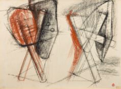 *Peter Thursby [British, 1930-2011] Pipe Knot Shield, 1965 signed and dated lower right,