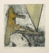 Contemporary British School Haiku: point of contact; Frequent II; a pair each indistinctly signed,