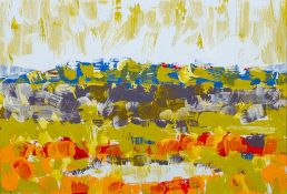 * Bob Crossley [1912-2010], Landscape with rolling hills,