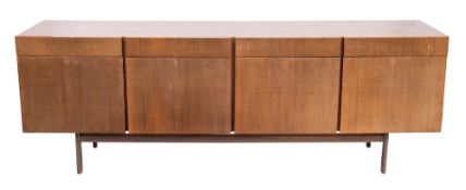 A Danish rosewood sideboard, probably Ib Kofod-Larsen's Model 66 for Faarup Mobelfabrik,