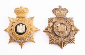 The Devonshire Regiment Victorian Officer's Helmet plate circa 1881-1901,